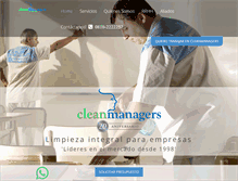 Tablet Screenshot of cleanmanagers.com